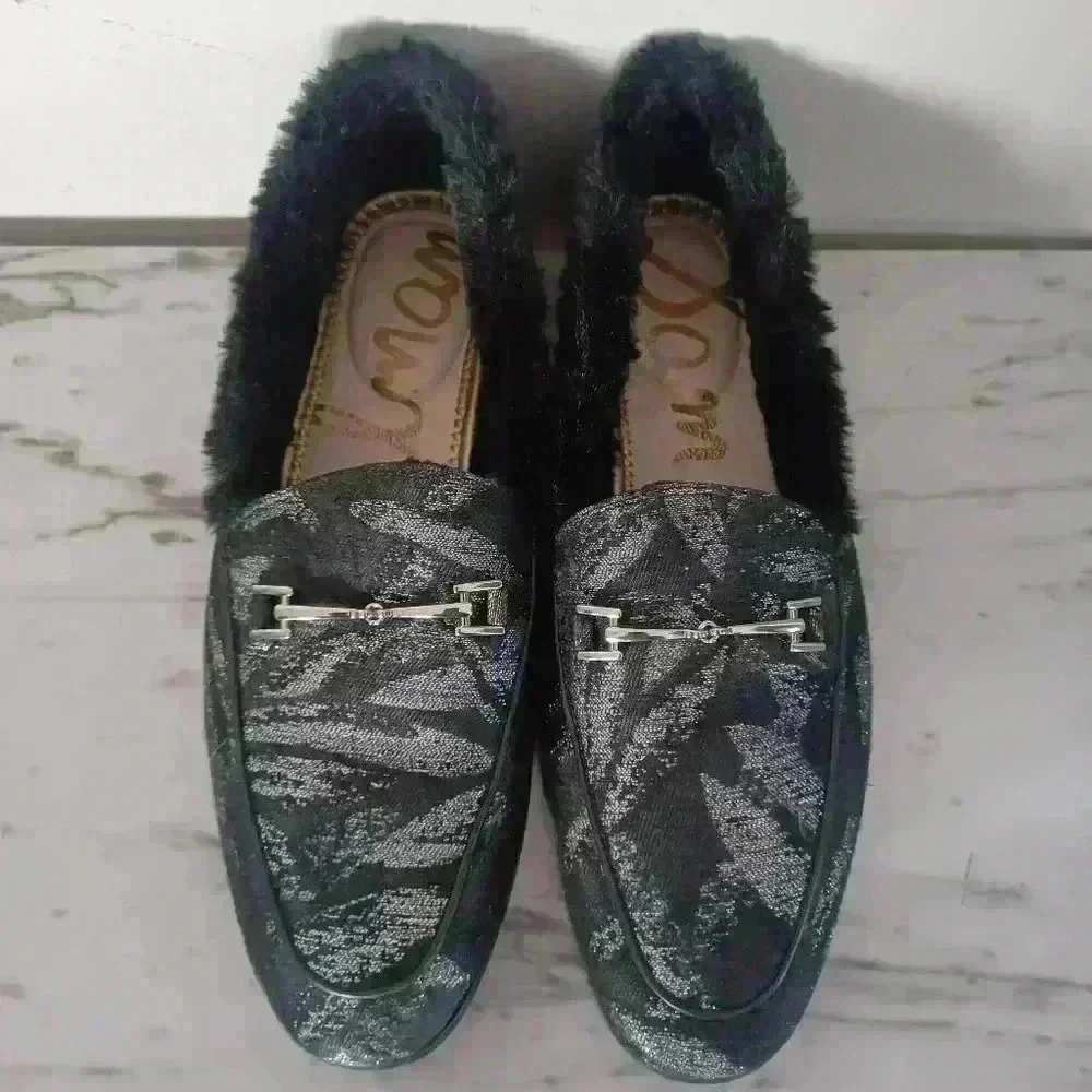 Sam Edelman Womens Loraine Faux Fur Loafer 8.5
